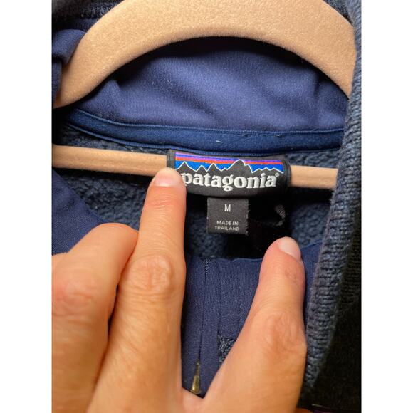 Patagonia Women's Better Sweater 1/4-Zip Fleece Heathered Navy Blue Women Medium - Picture 8 of 11